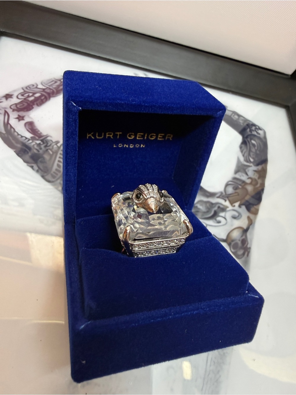 Kurt Geiger *NWT* Signature Stone Cocktail Ring